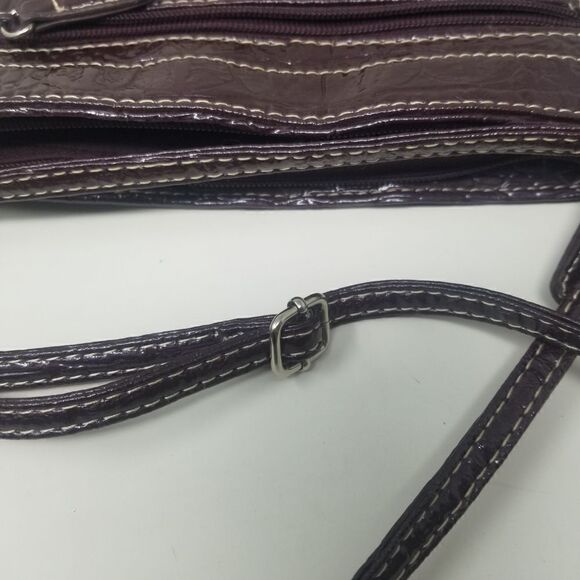 Purple Unbranded CROSSBODY BAG. NICE TEXTURE. NEW CONDITION. - Picture 11 of 13